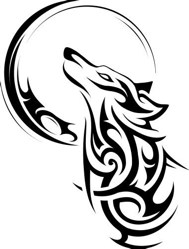 Wolf Tattoo Vector Images (over 7,900)