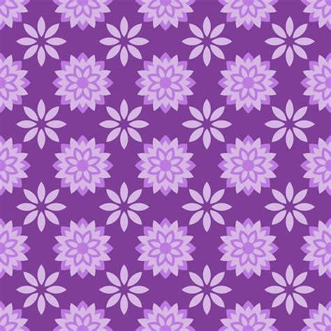 Premium Vector Geometry Flowers Seamless Pattern Wallpaper