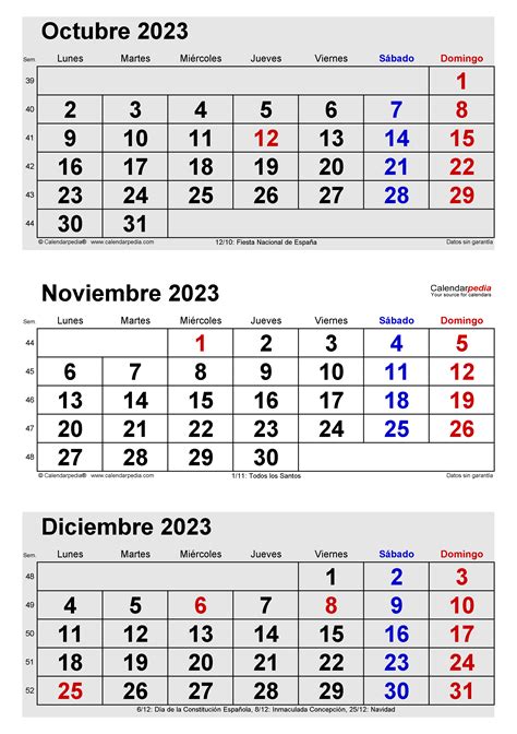 Calendario Noviembre 2023 En Word Excel Y PDF Calendarpedia