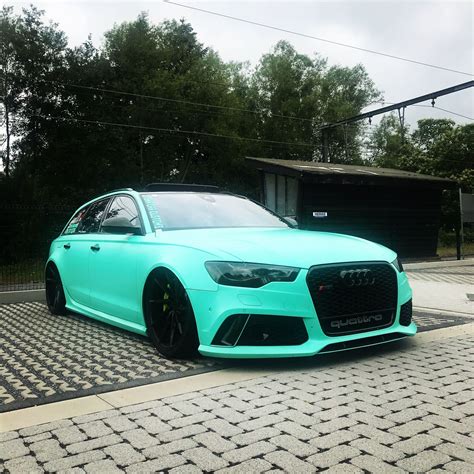 Audi Rs6 Wrap Matt Mint 📷 Stemacarcustoms Airride Airliftperformance