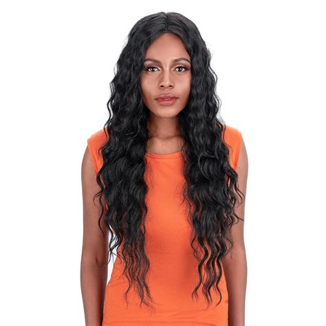 Magic Long Body Weaves Synthetic Hair Lace Front Wigs On Sale Htsgianna 1B# | Shop Today. Get it ...