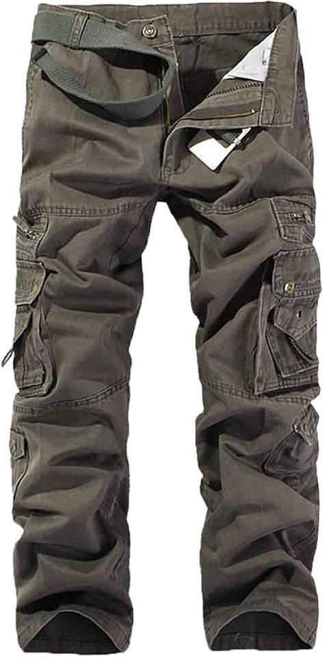 Herren Cargo Hose Mit Taschen Outdoor Pants Baggy Lange Hosen Amazon