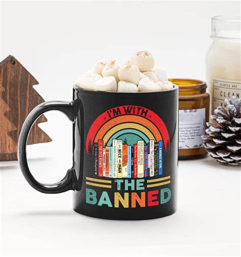 Amazon Banned Books Coffee Mug I M With Banned Book Mug Tea Cups