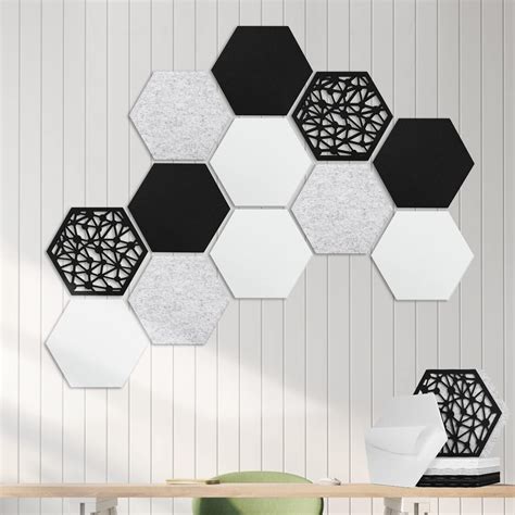 Amazon BUBOS 12 Pack Hexagon Acoustic Panels Soundproof Wall