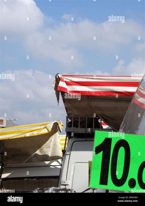 Market Stalls With Price Label Stock Photo Alamy