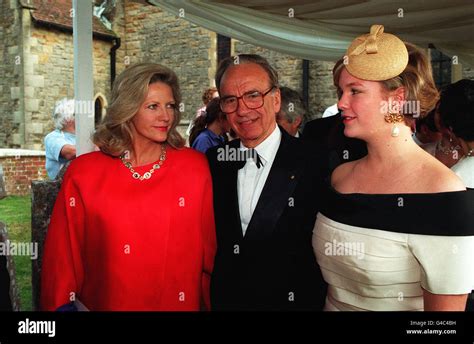 Rupert Murdoch/Wife/Daughter Stock Photo - Alamy