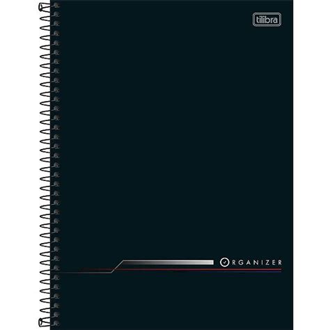 Caderno Executivo Espiral Capa Dura Organizer Fls Tilibra Mega