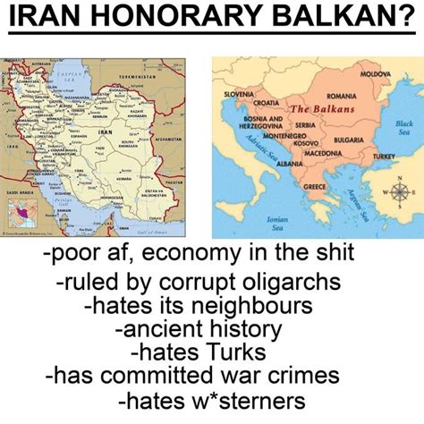 Id Like To Formally Propose Recognizing Iran As Honorary Balkan Bros