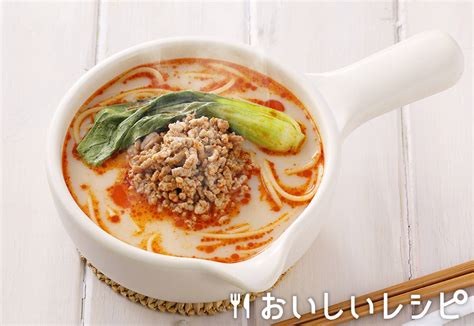 迷ったらこれ！my主食スープ 豆乳担々スープパスタ♪｜おいしいレシピ エバラ食品