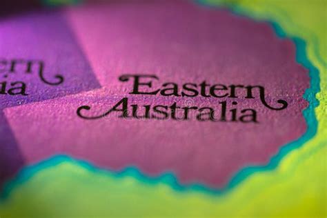 Geographical Map Location of Eastern Australia Region in Australia ...