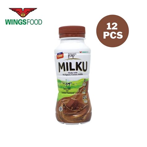 Jual Milku Susu Uht Cokelat Premium Botol X Ml Shopee Indonesia