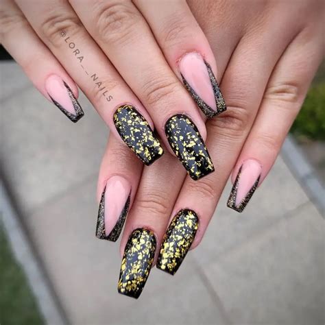 20 Black and Gold Ombre Nail Designs: Nail it Right - 160grams