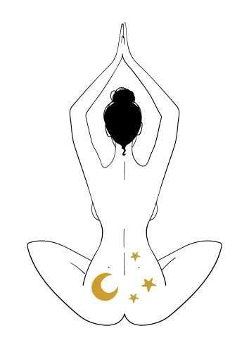 Nude Woman Line Art Vector Images Over