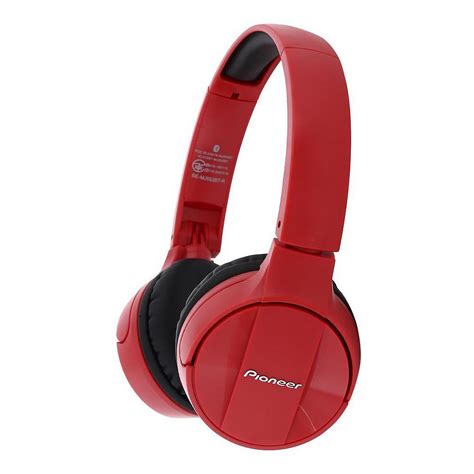 Pioneer Se Mj Bt Fone De Ouvido Bluetooth Wireless Red Vermelho