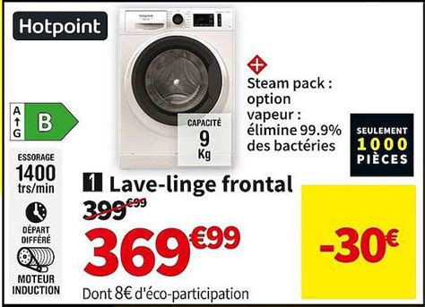 Promo Hotpoint Lave Linge Frontal Chez Conforama Icatalogue Fr