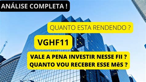 VGHF11 PAGANDO 15 EM DIVIDENDOS MENOS DE R 10 REAIS E BONS