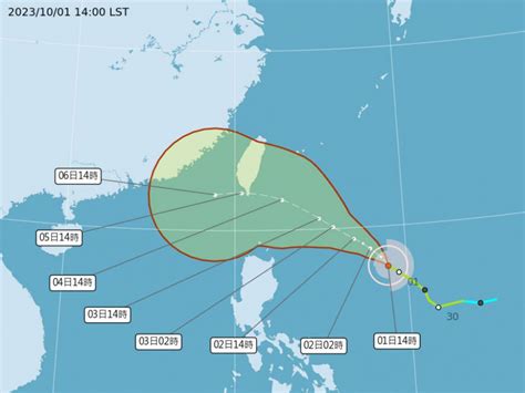 輕颱「小犬」路徑北修進逼，最快明天轉中颱！這2天最接近台灣、可能海陸警齊發6縣市注意雨彈