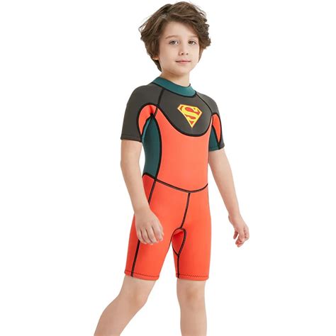 Buceo Y Vela Nuevo Mm Ni Os Buceo Trajes Hombre Manga Corta