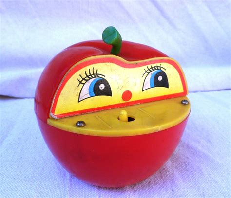 Vintage Wind Up Toy Apple Bank Etsy Wind Up Toys Vintage Toys Toys