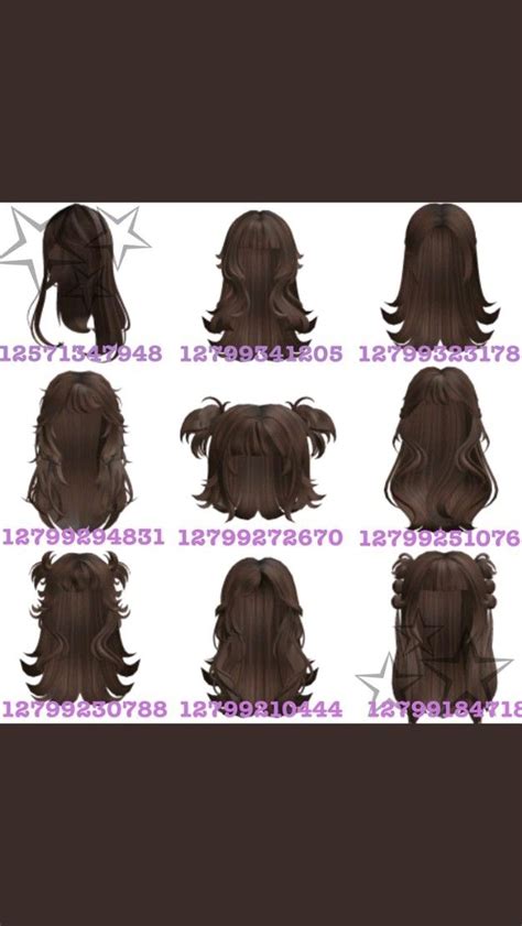 hair id Brookhaven | Capelli marroni, Roblox, Abiti del personaggio