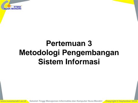 Solution Analisa Proyek Sistem Informasi Metodologi Pengembangan