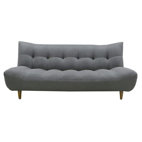 Arya Grey Fabric Tufted Sofa Bed