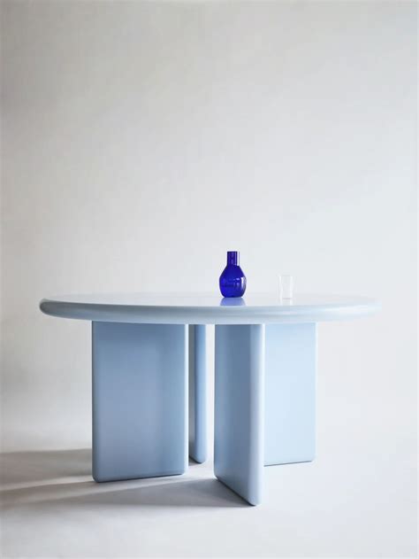 Chunky Round Table - Light Blue - 140 | Artilleriet