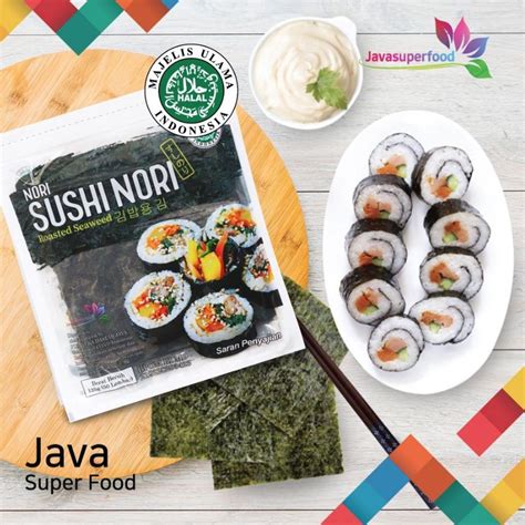 Jual Ready Sushi Nori Halal Isi Lembar Seaweed Rumput Laut