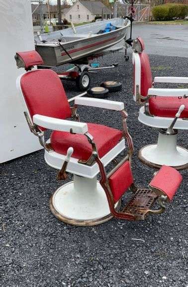 Koken Barber Chair Here Is The Real Deal From Late 1800s Era Red And