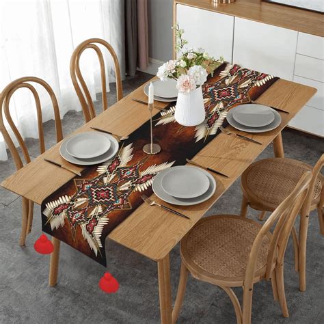 Amazon Halinny Long Table Runners Native American Art Medicine