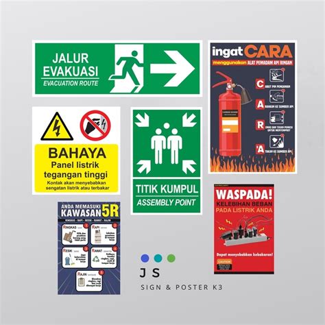 Jual Order Khusus Sticker Safetysign K Pesanan Kak Indra Shopee