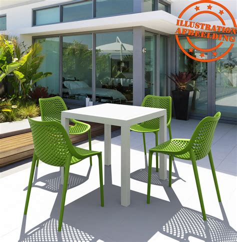 Table De Terrasse Cantina Design En Mati Re Plastique Noire