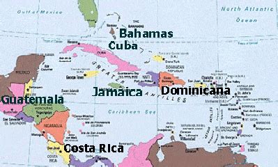 Cuba Jamaica Map