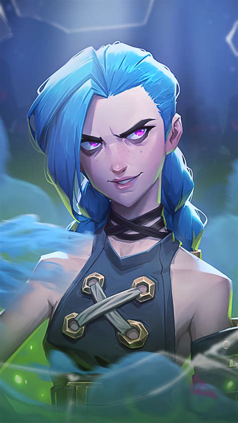 Arcane Jinx 4K 2780e Wallpaper IPhone Phone