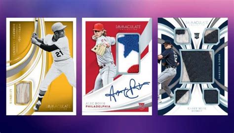 Panini Immaculate Baseball Checklist Hobby Box Info Release Date