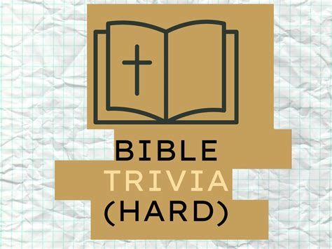 Hard Bible Quiz Questions With Answers Bible