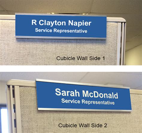 Cubicle Nameplate Holders Over The Cube Nap