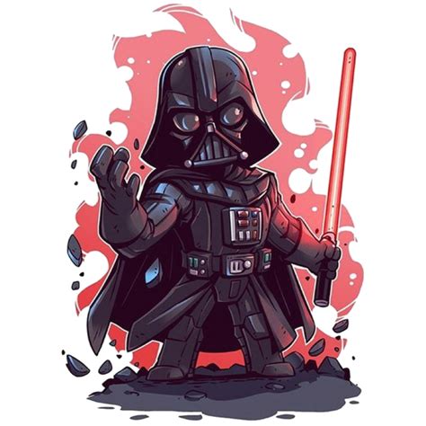 Cartoon Darth Vader Star Wars Png