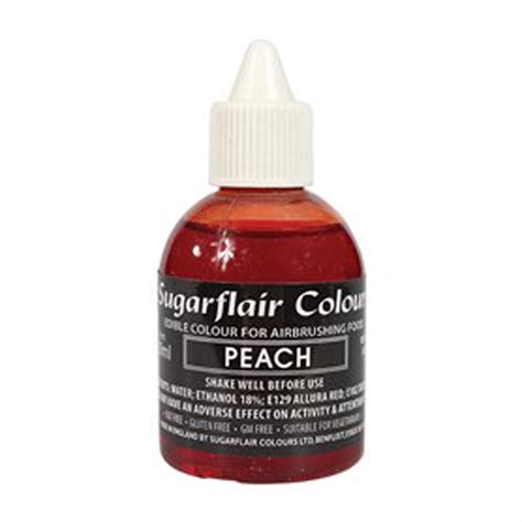 Sugarflair Peach Airbrush Liquid Colouring Ml Free Delivery