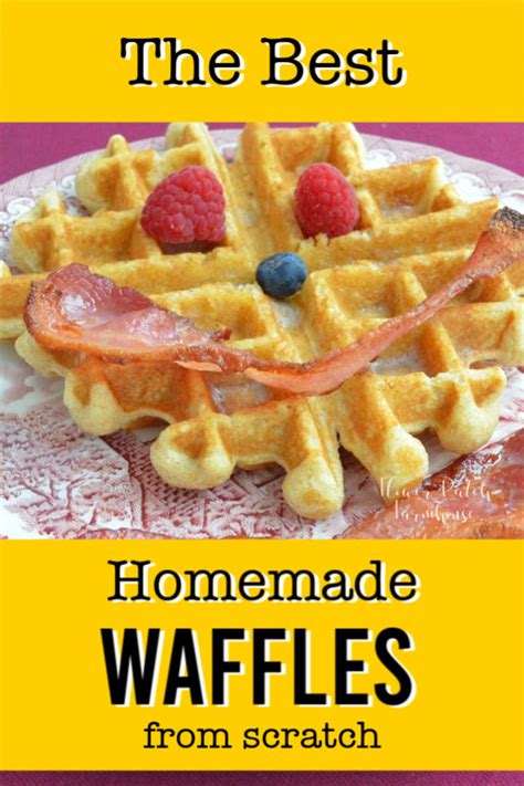 The Best Homemade Waffles from Scratch! - Flower Patch Farmhouse