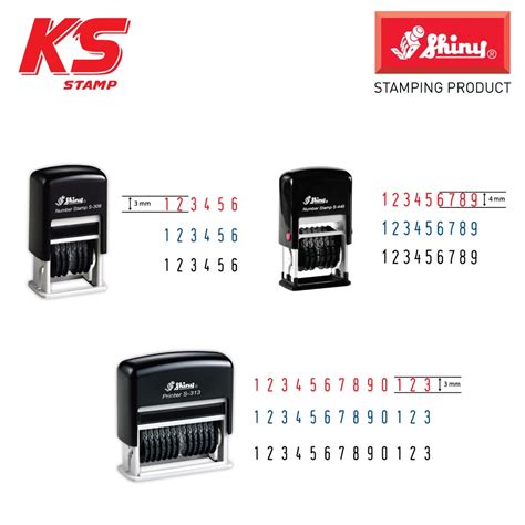 Shiny Numbering Self Inking Stamp S S Mm Shopee Malaysia