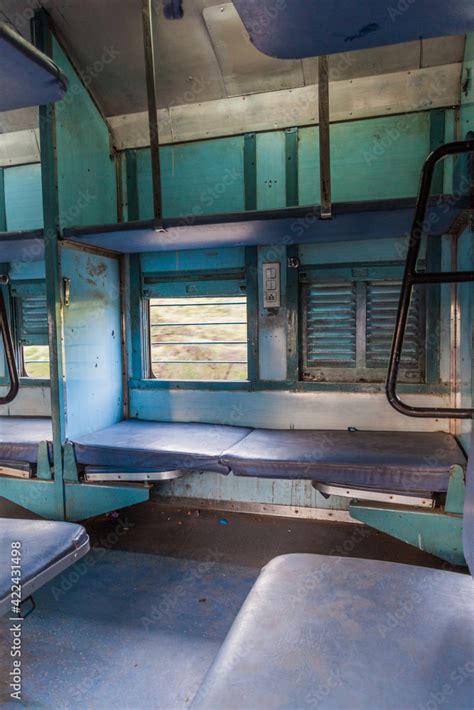 Interior of Sleeper class train coach in India Stock Photo | Adobe Stock