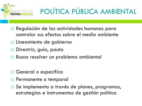 PPT FORMULACION E IMPLEMENTACION DE POLITICAS PUBLICAS AMBIENTALES