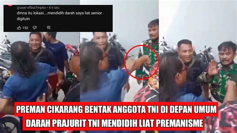 TIDAK DI BERI JATAH LAHAN PARKIR PREMAN NGAMUK DAN BENTAK TNI SEMUA