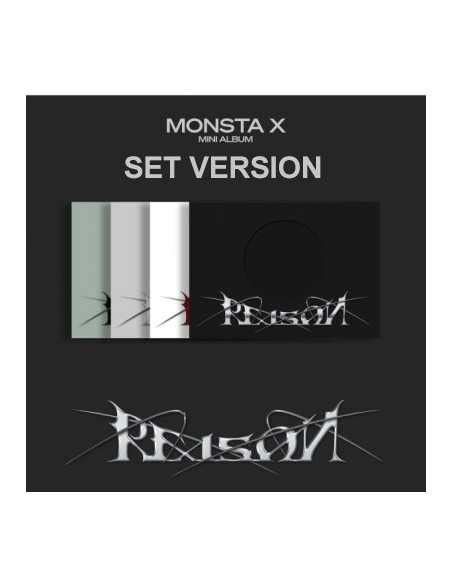 SET MONSTA X 12th Mini Album REASON SET Ver 4CD