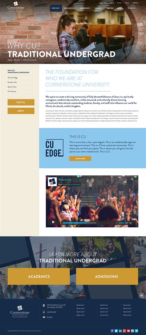 Cornerstone University :: Behance