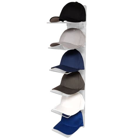 Ondisplay Luxe Acrylic Hat Rack Display Wall Mounted Baseball Cap