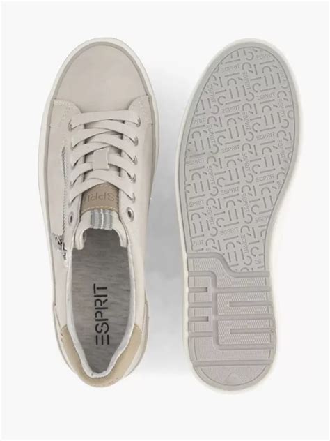 Esprit Ladies Esprit Lace Up Casual Shoes In Light Rey Deichmann