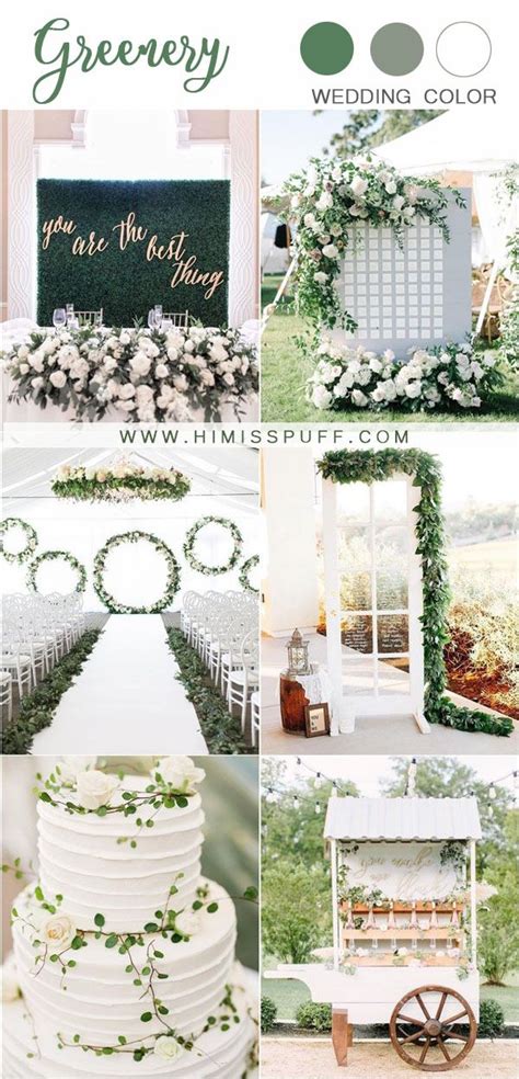 Greenery Wedding Color Ideas And Trends April Wedding Wedding Tips