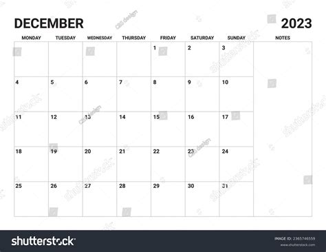 December 2023 Calendar Christmas Royalty-Free Images, Stock Photos ...